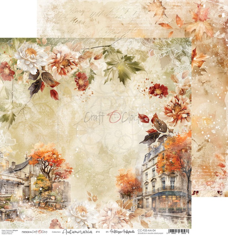 Zestaw papierów do scrapbookingu 30x30 Autumnaria - CC-F33-AA-00 Craft O'Clock