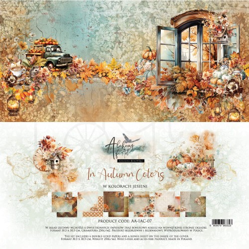 Zestaw papierów 30x30 In Autumn Colors AA-IAC-07 Alchemy of Art