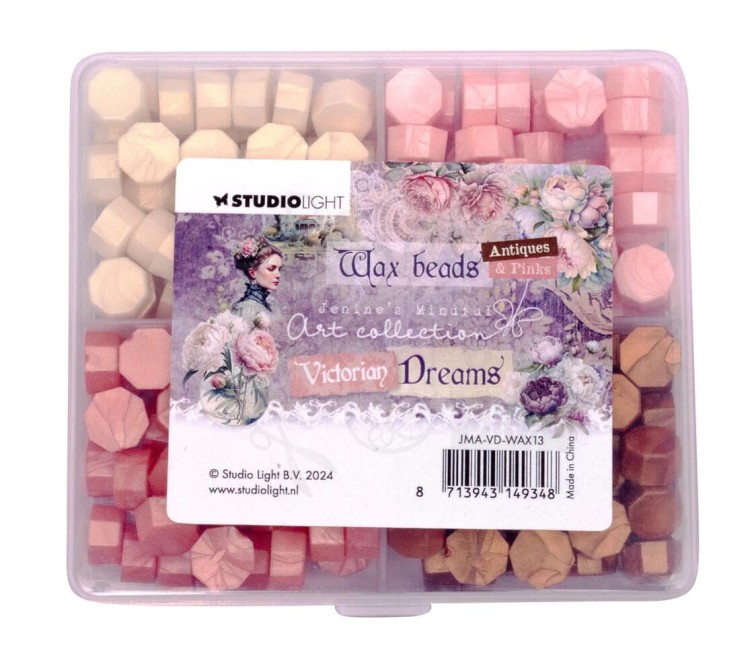 Pastylki lak woskowy do pieczęci - zestaw 4 kolory Pink Victorian Dreams nr.13 JMA-VD-WAX13 StudioLight
