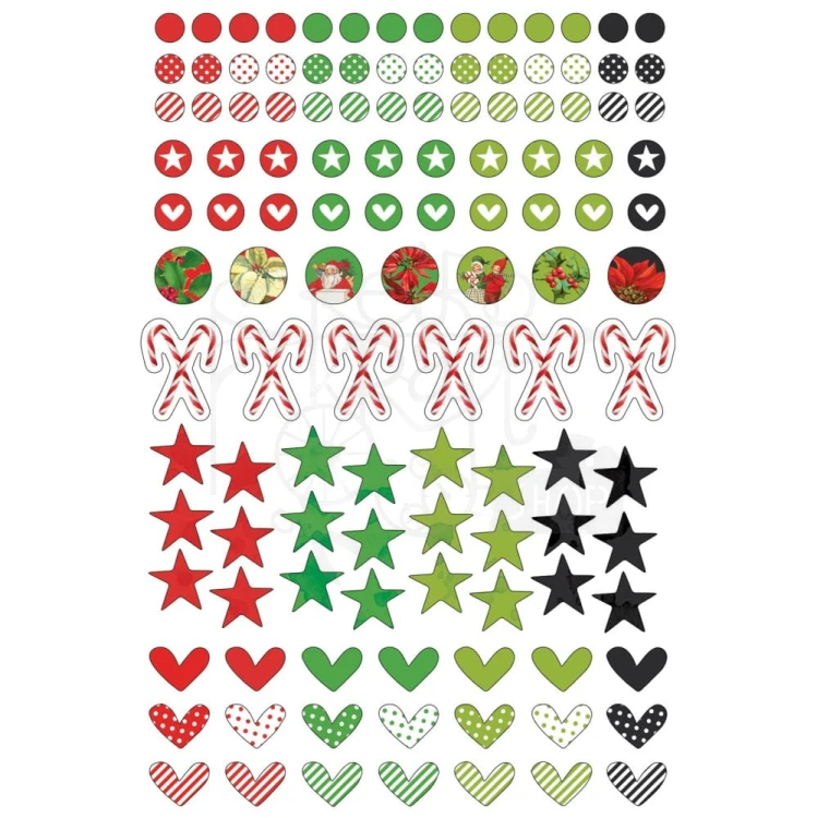 Naklejki epoksydowe Christmas Spectacular Wishing Bubbles &amp; Baubles 120 szt CS23-24494 49 and Market