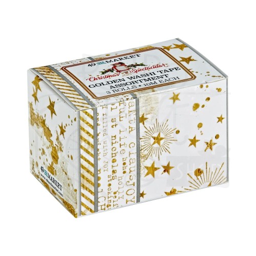 Zestaw taśm washi tape Christmas Spectacular Golden 3szt CS23-24487 49 and Market