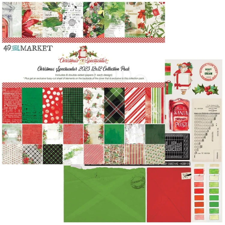 Zestaw papierów do scrapbookingu 30x30 Christmas Spectacular CS23-24234 49 and Market