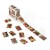 Taśma washi tape znaczki Christmas Spectacular Santas Postage Stamp 5m CS23-23831 49 and Market