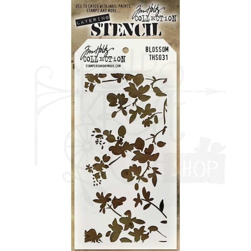 Szablon maska Blossom kiwaty Tim Holtz