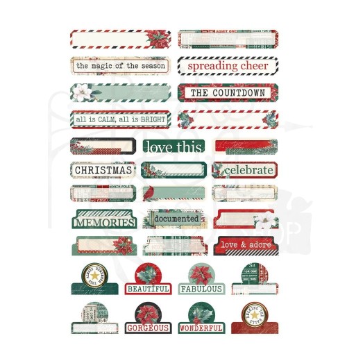 Naklejki Sticker Book Simple Vintage 'Tis The Season 333szt 20725 Simple Stories