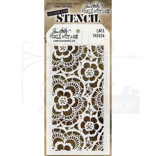 Szablon maska Lace koronka Tim Holtz