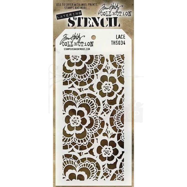Szablon maska Lace koronka Tim Holtz