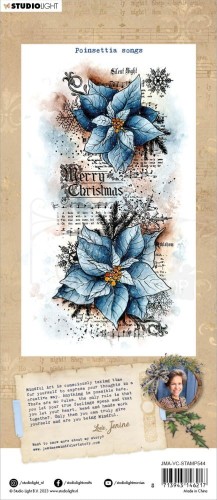 Stempel akrylowy Vintage Christmas Poinsettia Songs JMA-VC-STAMP544 StudioLight