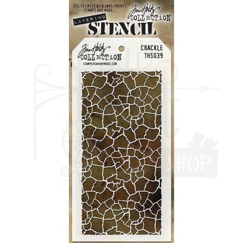 Szablon maska Crackle spękania Tim Holtz