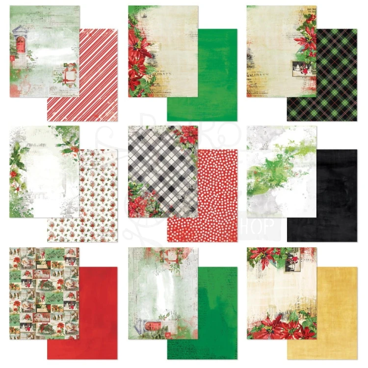 Zestaw papierów do scrapbookingu 15x20 Christmas Spectacular 28 arkuszy CS23-24227 49 and Market