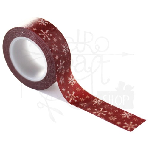 Taśma washi Christmas Time - Bright Snowflakes CT330027 Echo Park