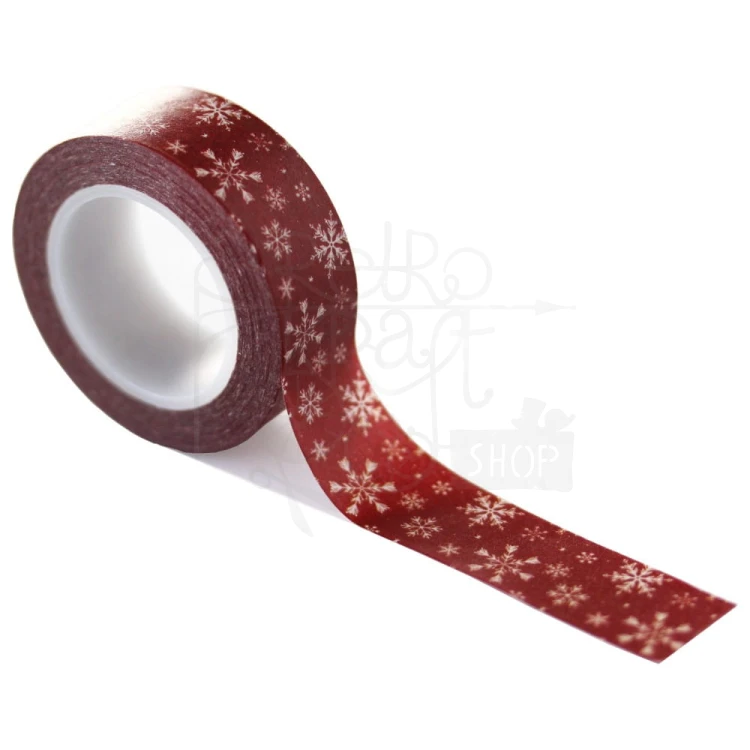 Taśma washi Christmas Time - Bright Snowflakes CT330027 Echo Park