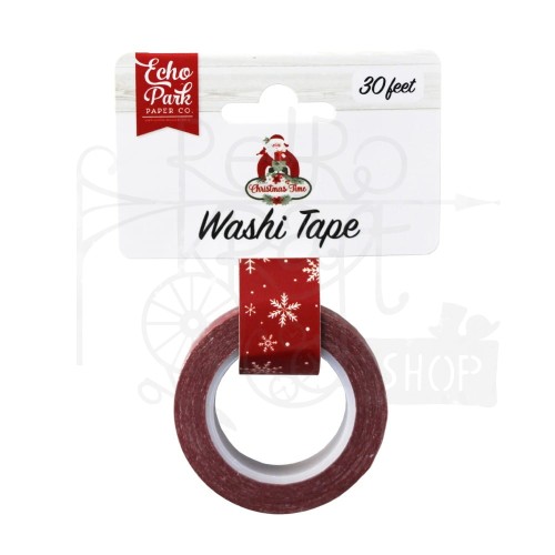 Taśma washi Christmas Time - Bright Snowflakes CT330027 Echo Park