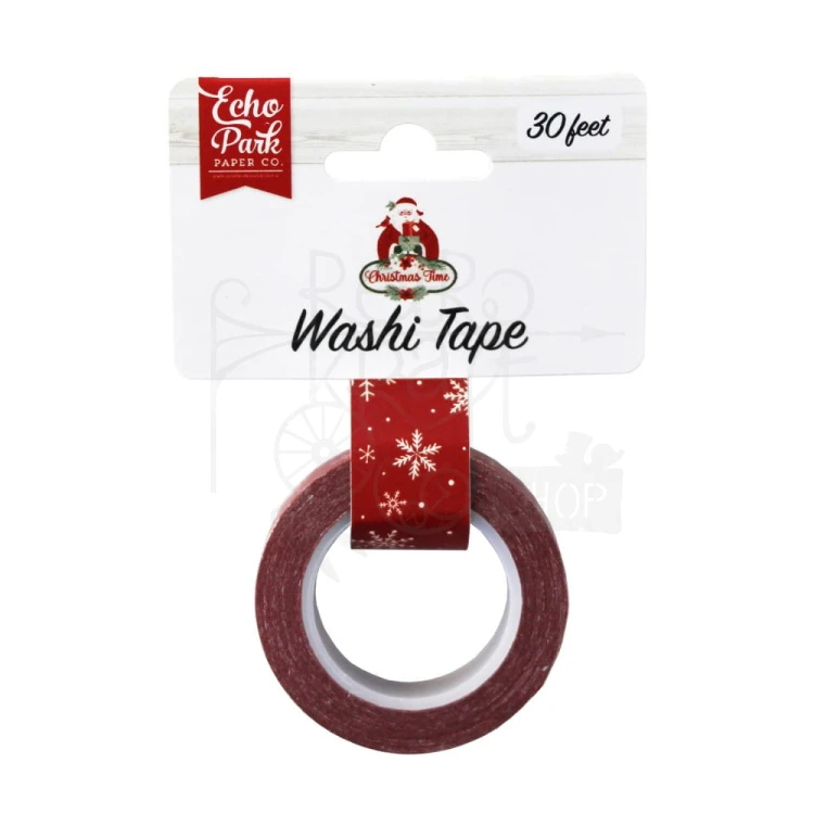 Taśma washi Christmas Time - Bright Snowflakes CT330027 Echo Park