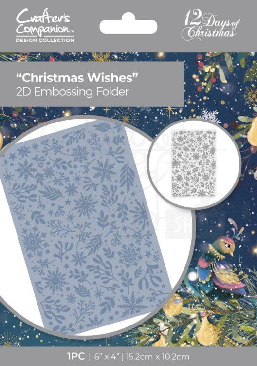 Folder do embossingu Christmas Wishes TDC-EF4-CHWI Crafter's Companion