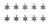 Ozdoby metalowe śnieżynki Idea-Ology Metal Adornments Snowflakes 10szt TH94200 Tim Holtz