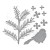 Wykrojnik Snow Garden - Hemlock Cones and Chicadee S4-1305 Spellbinders