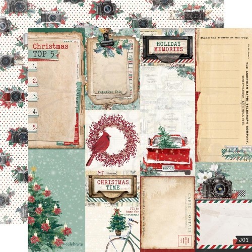 Papier do scrapbookingu 30x30 Simple Vintage 'Tis The Season 20711 Simple Stories