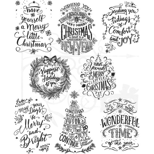 Stempel gumowy kauczukowy Mini Doodle Greetings CMS-287 Tim Holtz Stampers Anonymous