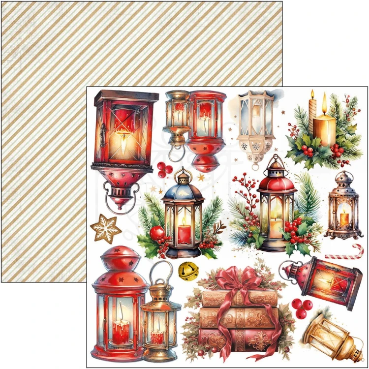 Zestaw papierów do scrapbookingu 15x15 The Nutcracker 24 szt CBQE080 Ciao Bella