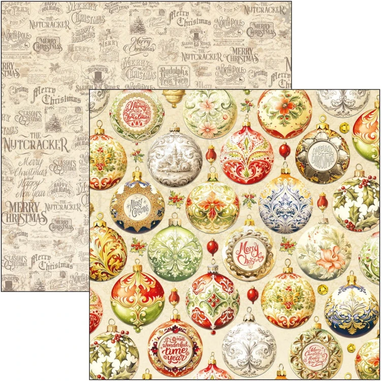 Zestaw papierów do scrapbookingu 30x30 The Nutcracker 8 szt CBT080 Ciao Bella
