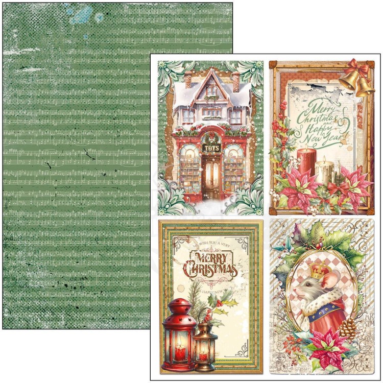 Zestaw papierów do scrapbookingu A4 The Nutcracker 9 szt CBCL080 Ciao Bella