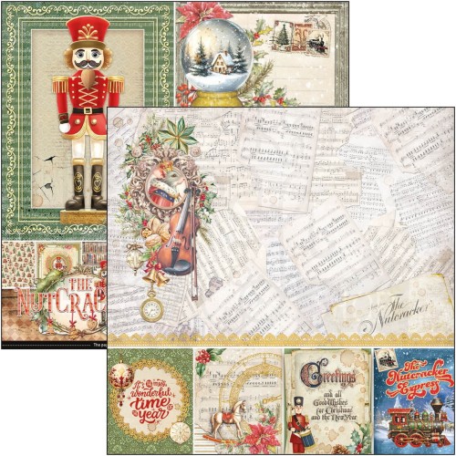 Zestaw papierów do scrapbookingu 20x20 The Nutcracker 12 szt CBH080 Ciao Bella