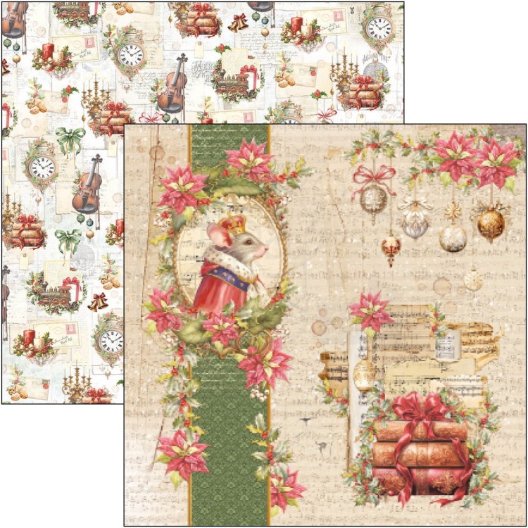 Zestaw papierów do scrapbookingu 20x20 The Nutcracker 12 szt CBH080 Ciao Bella