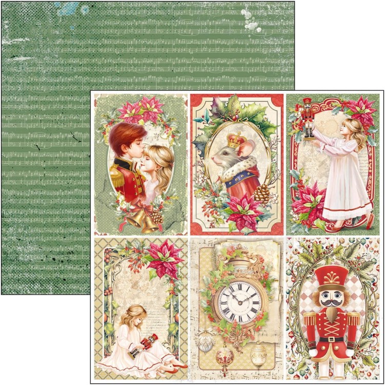 Zestaw papierów do scrapbookingu 20x20 The Nutcracker 12 szt CBH080 Ciao Bella