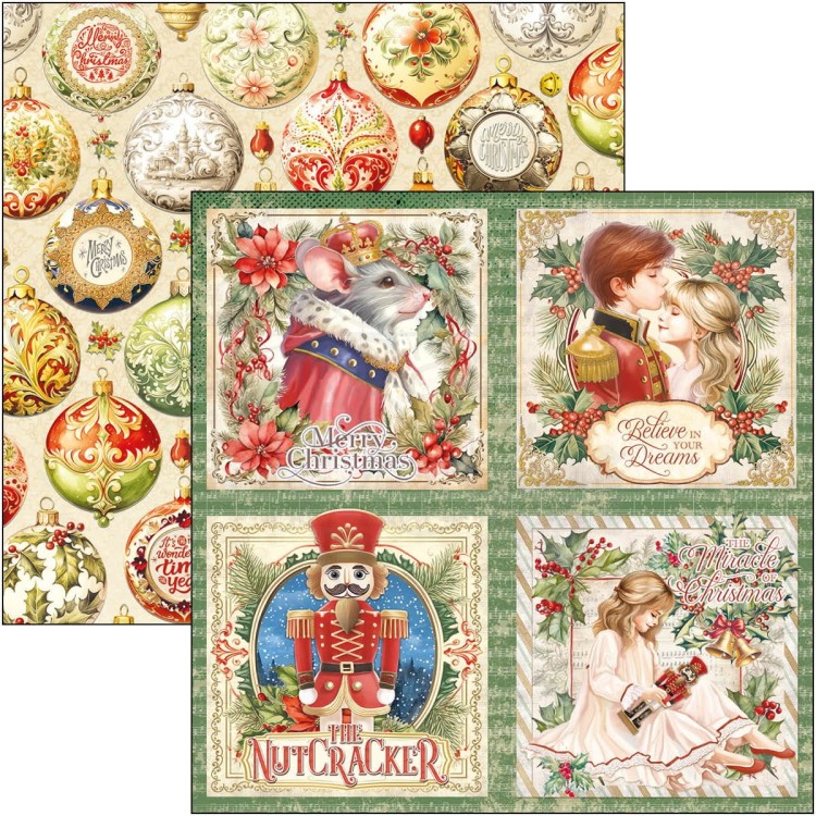 Zestaw papierów do scrapbookingu 20x20 The Nutcracker 12 szt CBH080 Ciao Bella