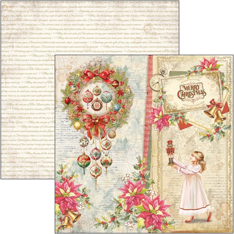 Zestaw papierów do scrapbookingu 20x20 The Nutcracker 12 szt CBH080 Ciao Bella