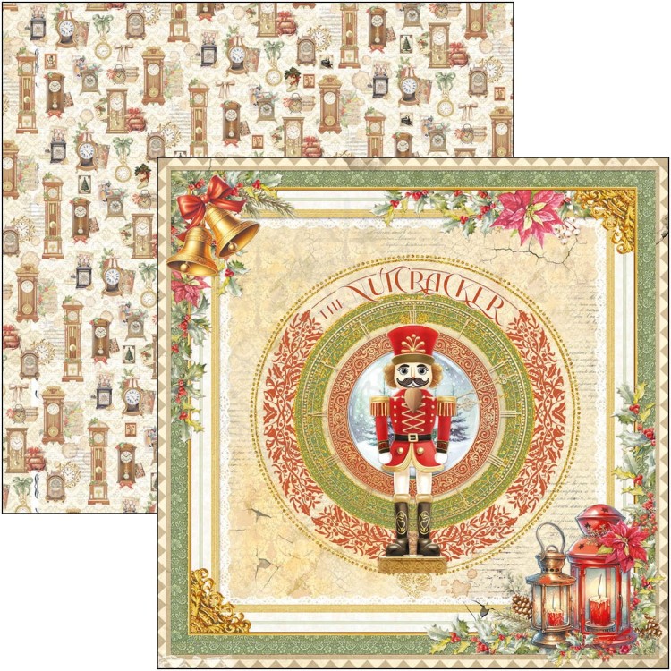 Zestaw papierów do scrapbookingu 20x20 The Nutcracker 12 szt CBH080 Ciao Bella