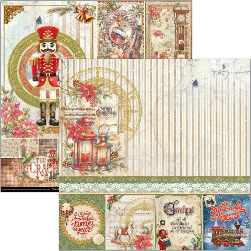 Zestaw papierów do scrapbookingu 30x30 The Nutcracker 12 szt CBPM080 Ciao Bella