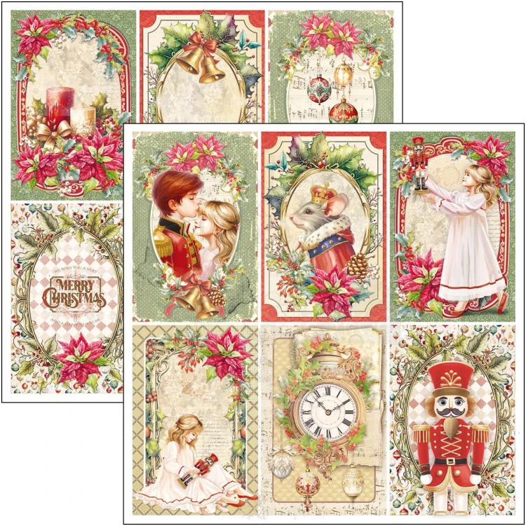 Zestaw papierów do scrapbookingu 30x30 The Nutcracker 12 szt CBPM080 Ciao Bella