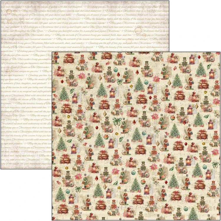 Zestaw papierów do scrapbookingu 30x30 The Nutcracker 12 szt CBPM080 Ciao Bella