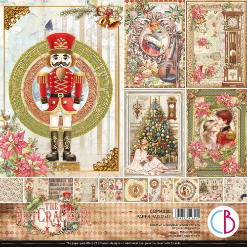 Zestaw papierów do scrapbookingu 30x30 The Nutcracker 12 szt CBPM080 Ciao Bella