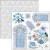 Zestaw papierów do scrapbookingu 15x15 Elegance of Blue 24 szt CBQE079 Ciao Bella