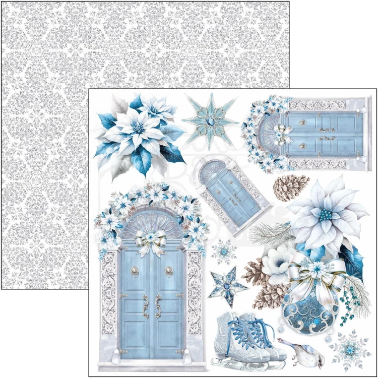 Zestaw papierów do scrapbookingu 15x15 Elegance of Blue 24 szt CBQE079 Ciao Bella