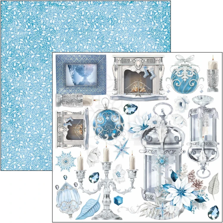 Zestaw papierów do scrapbookingu 15x15 Elegance of Blue 24 szt CBQE079 Ciao Bella