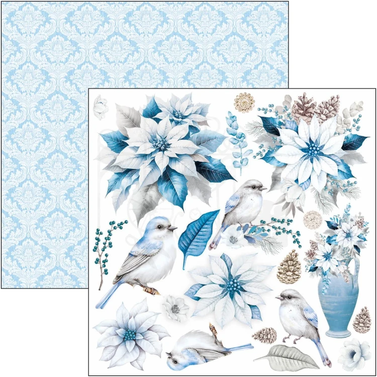 Zestaw papierów do scrapbookingu 15x15 Elegance of Blue 24 szt CBQE079 Ciao Bella