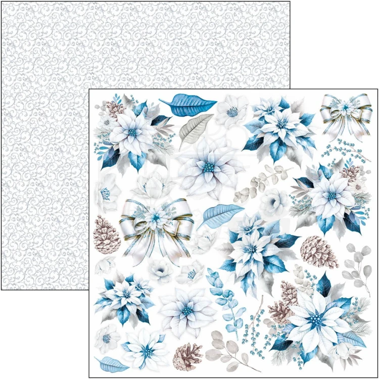 Zestaw papierów do scrapbookingu 15x15 Elegance of Blue 24 szt CBQE079 Ciao Bella
