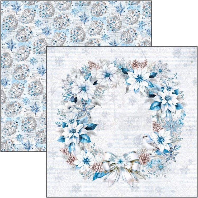Zestaw papierów do scrapbookingu 30x30 Elegance of Blue 8 szt CBT079 Ciao Bella