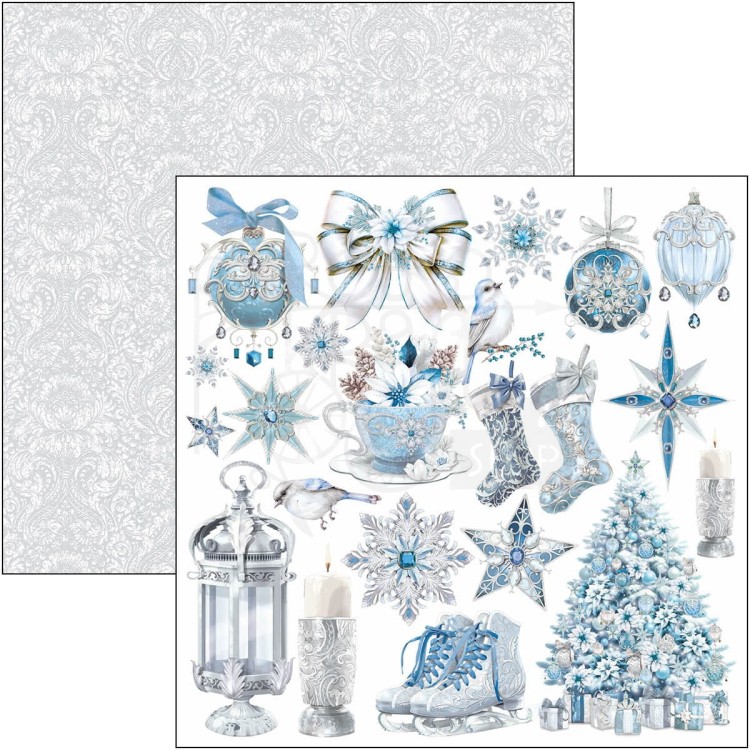 Zestaw papierów do scrapbookingu 30x30 Elegance of Blue 8 szt CBT079 Ciao Bella