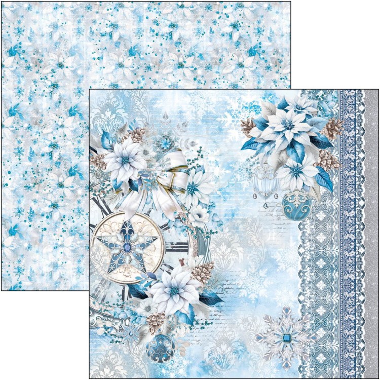 Zestaw papierów do scrapbookingu 30x30 Elegance of Blue 8 szt CBT079 Ciao Bella
