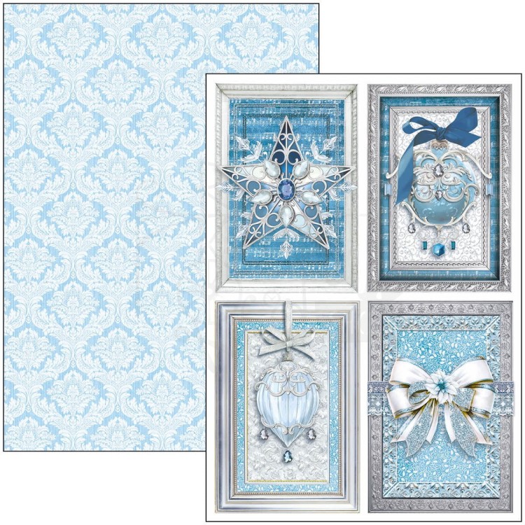 Zestaw papierów do scrapbookingu A4 Elegance of Blue 9 szt CBCL079 Ciao Bella
