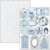 Zestaw papierów do scrapbookingu A4 Elegance of Blue 9 szt CBCL079 Ciao Bella