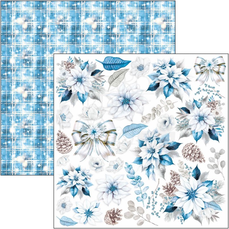 Zestaw papierów do scrapbookingu 20x20 Elegance of Blue 12 szt CBH079 Ciao Bella