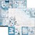 Zestaw papierów do scrapbookingu 20x20 Elegance of Blue 12 szt CBH079 Ciao Bella