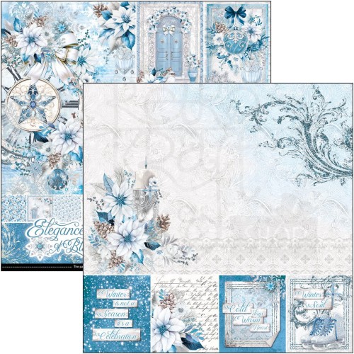 Zestaw papierów do scrapbookingu 30x30 Elegance of Blue 12 szt CBPM079 Ciao Bella