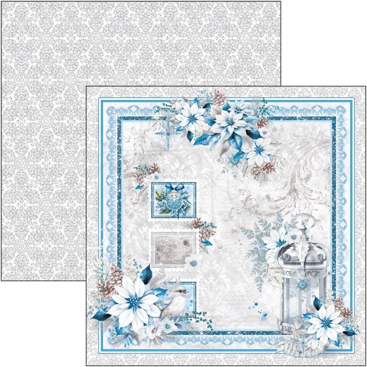 Zestaw papierów do scrapbookingu 30x30 Elegance of Blue 12 szt CBPM079 Ciao Bella